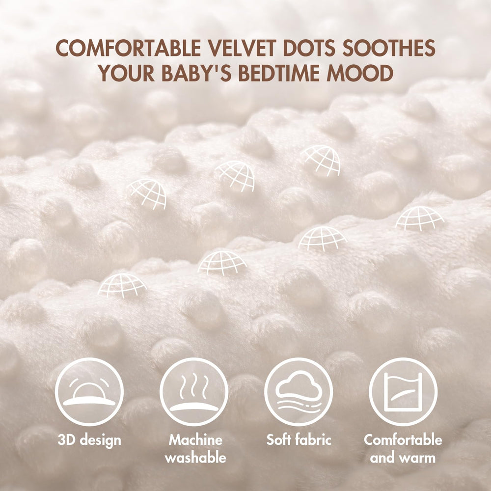 ANYEDDE muslin minky blanket size in use demonstrates versatile daily coverage for baby.