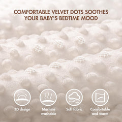 ANYEDDE muslin minky blanket size in use demonstrates versatile daily coverage for baby.