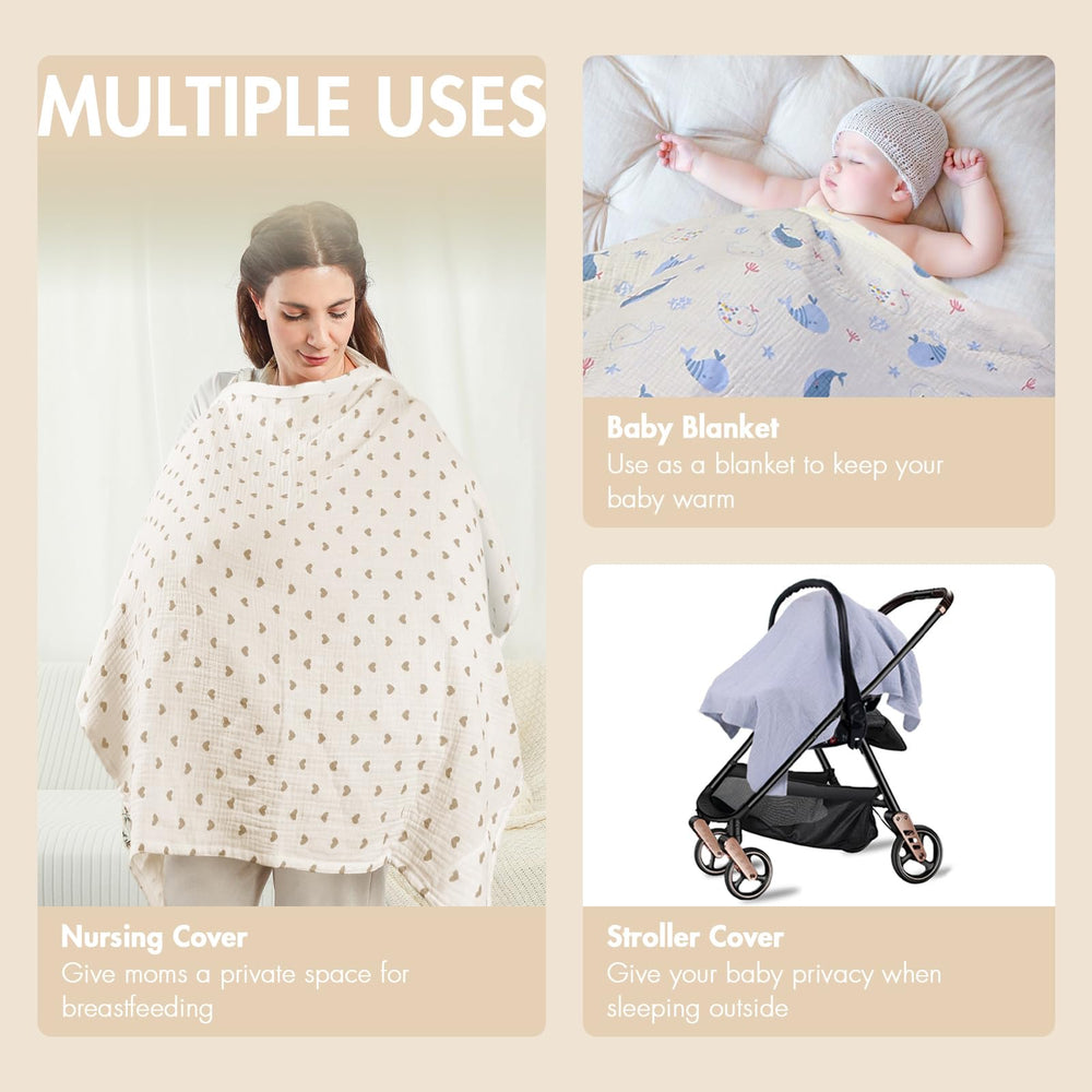 ANYEDDE nursing cover car seat stroller uses folds easily in transit