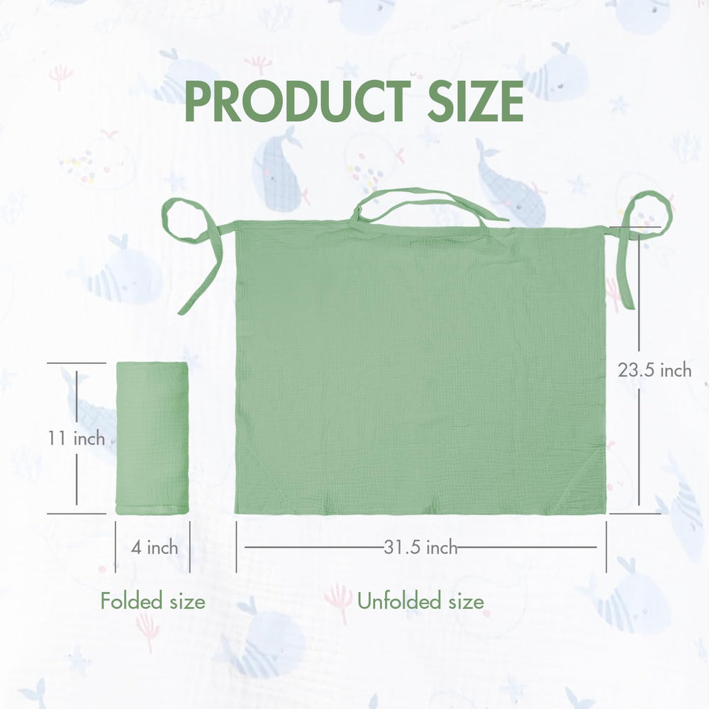 ANYEDDE nursing cover breathable muslin for everyday use.