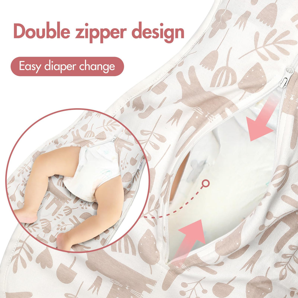 ANYEDDE newborn-to-6-month transitional sleep sack with two sizes and three styles.