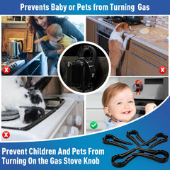anysun gas stove knob lock behind knobs enables tool-free installation