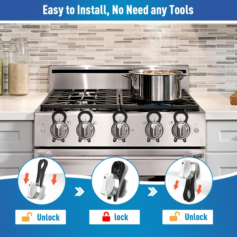 anysun heat-resistant PC material stove knob lock near oven heat
