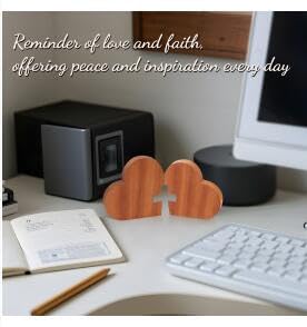 Anywin bedside-table display supports a quiet morning prayer routine