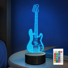 Anywin guitar night light shows a 3D visual glow for a musician-friendly room vibe.