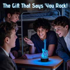 Anywin guitar night light remote control enables easy color and brightness adjustments.