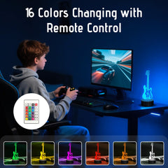 Anywin guitar night light USB-powered design fits desks, dorms, and small spaces.