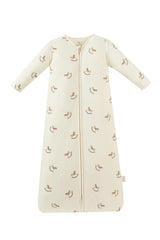 AnZai 2.5 Tog Sleep Sack fabric closeup shows plush breathable cotton for cozy warmth