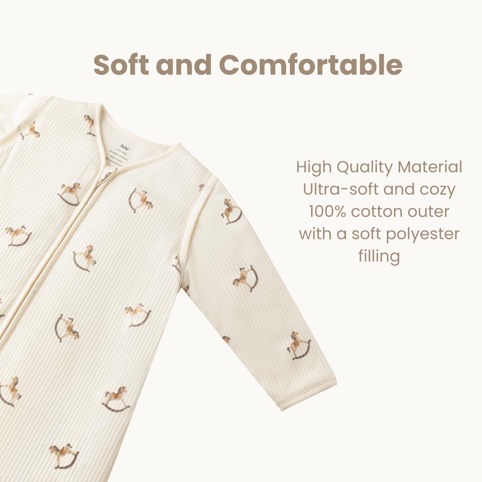 AnZai sleeveless sleep sack design supports breathable comfort while maintaining warmth