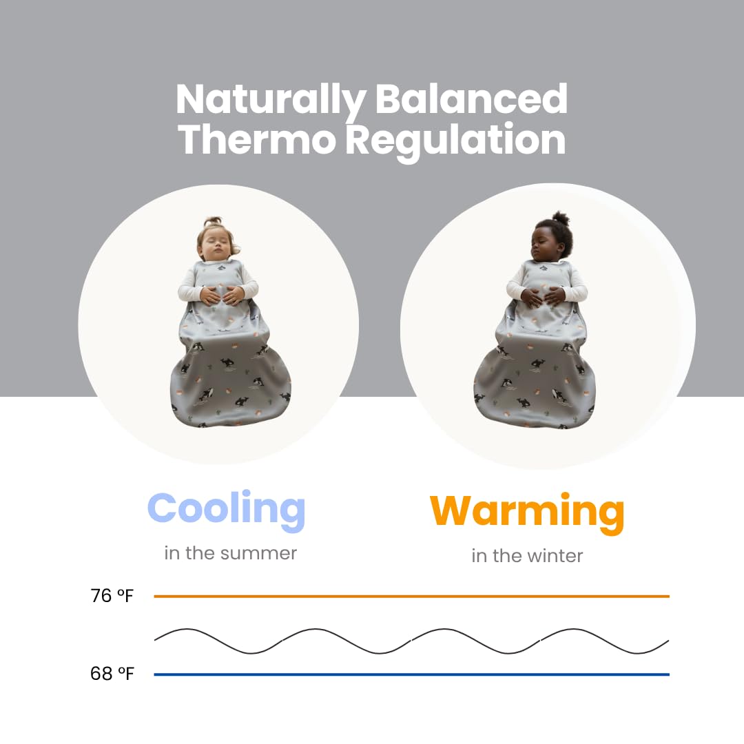 AnZai Merino liner demonstrates year-round temperature regulation for baby comfort