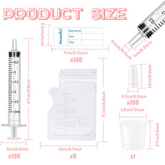 Aoaodbu 3ml sealed syringes close-up demonstrates precise volume control for safe milk collection