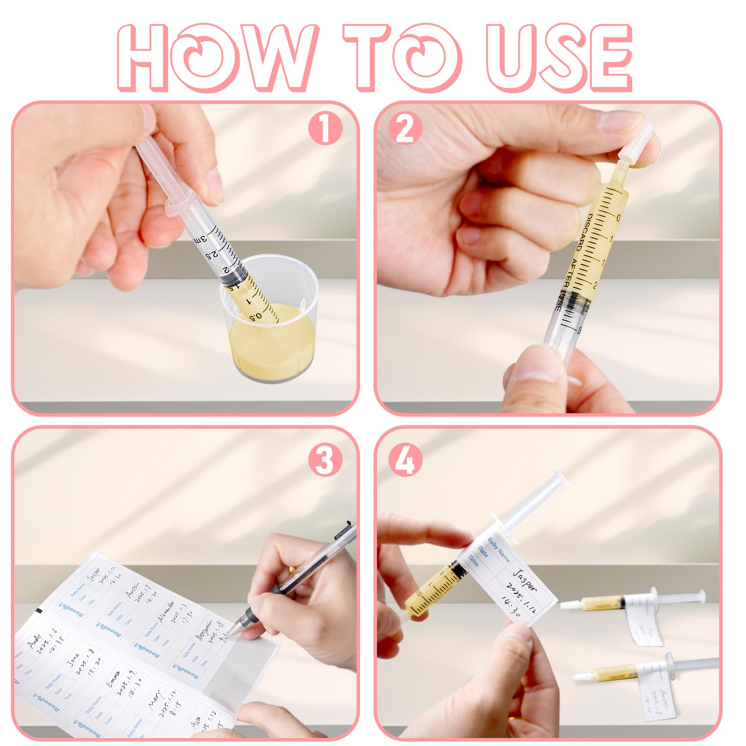 Aoaodbu easy-to-read scale syringe image illustrates straightforward use