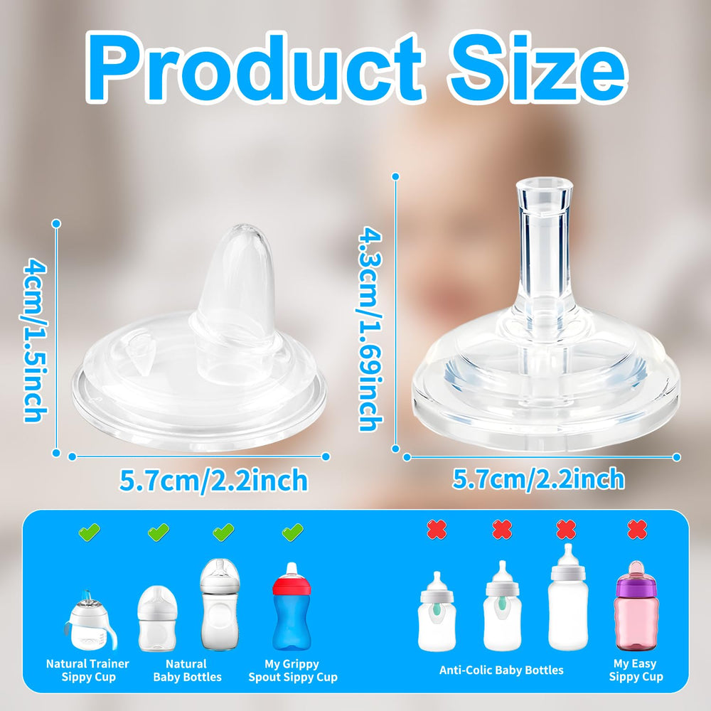Aoaodbu silicone-nipples BPA-free for 6m+ and safe silicone feeding.