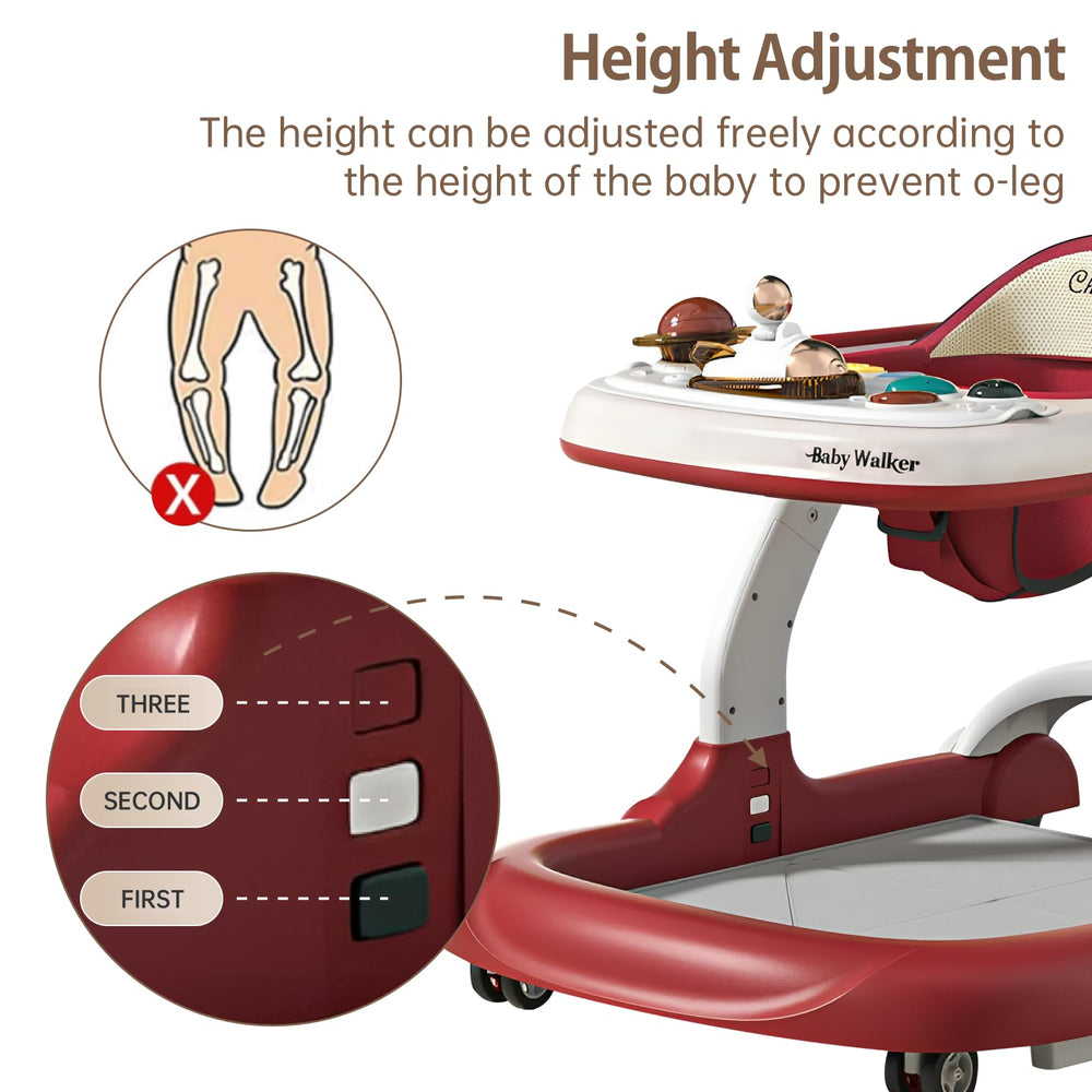 Aobalvn walker seat is washable, making cleanup quick after meals or restless play.