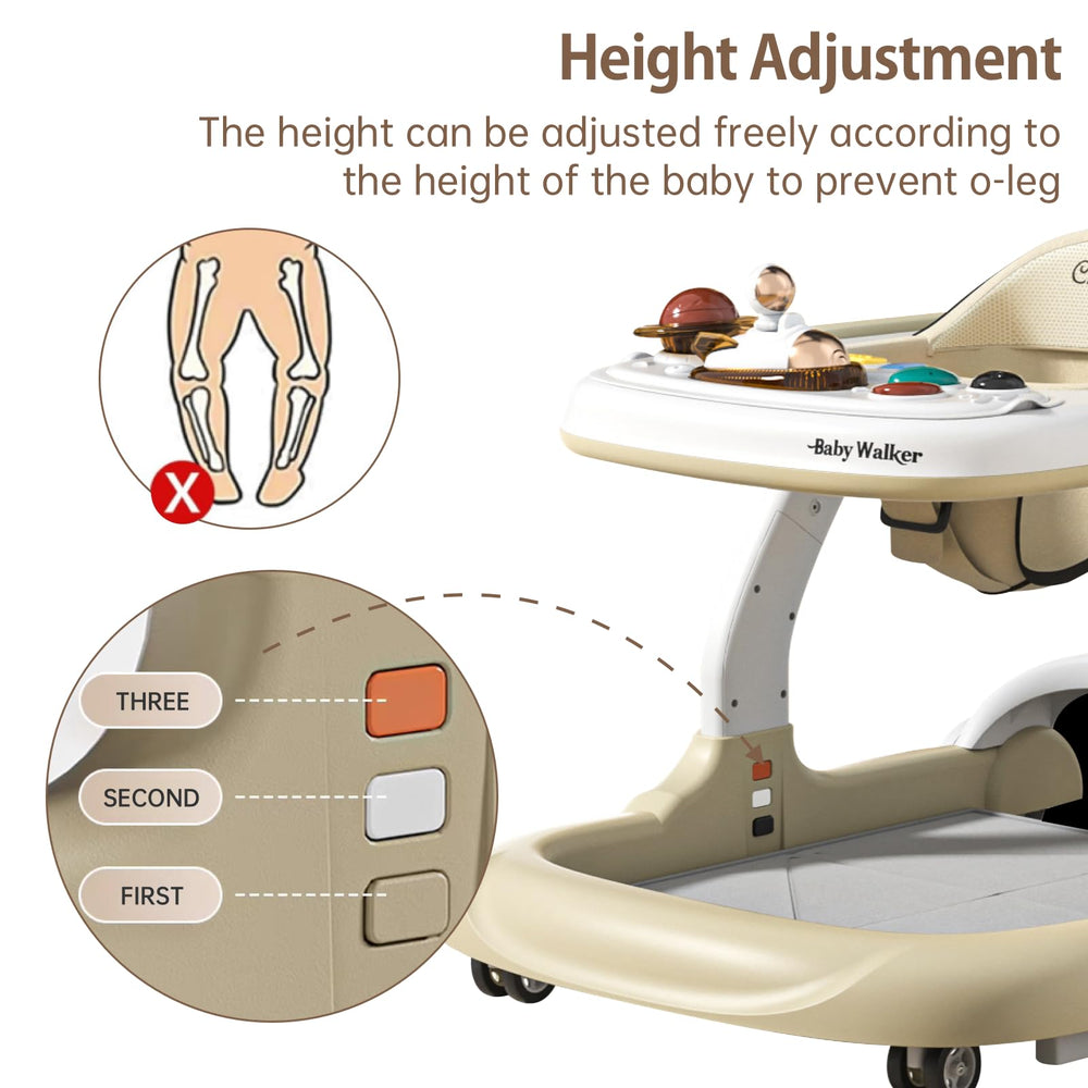 Aobalvn safety brake blocks rear wheels design reduces slips for safer transitions.