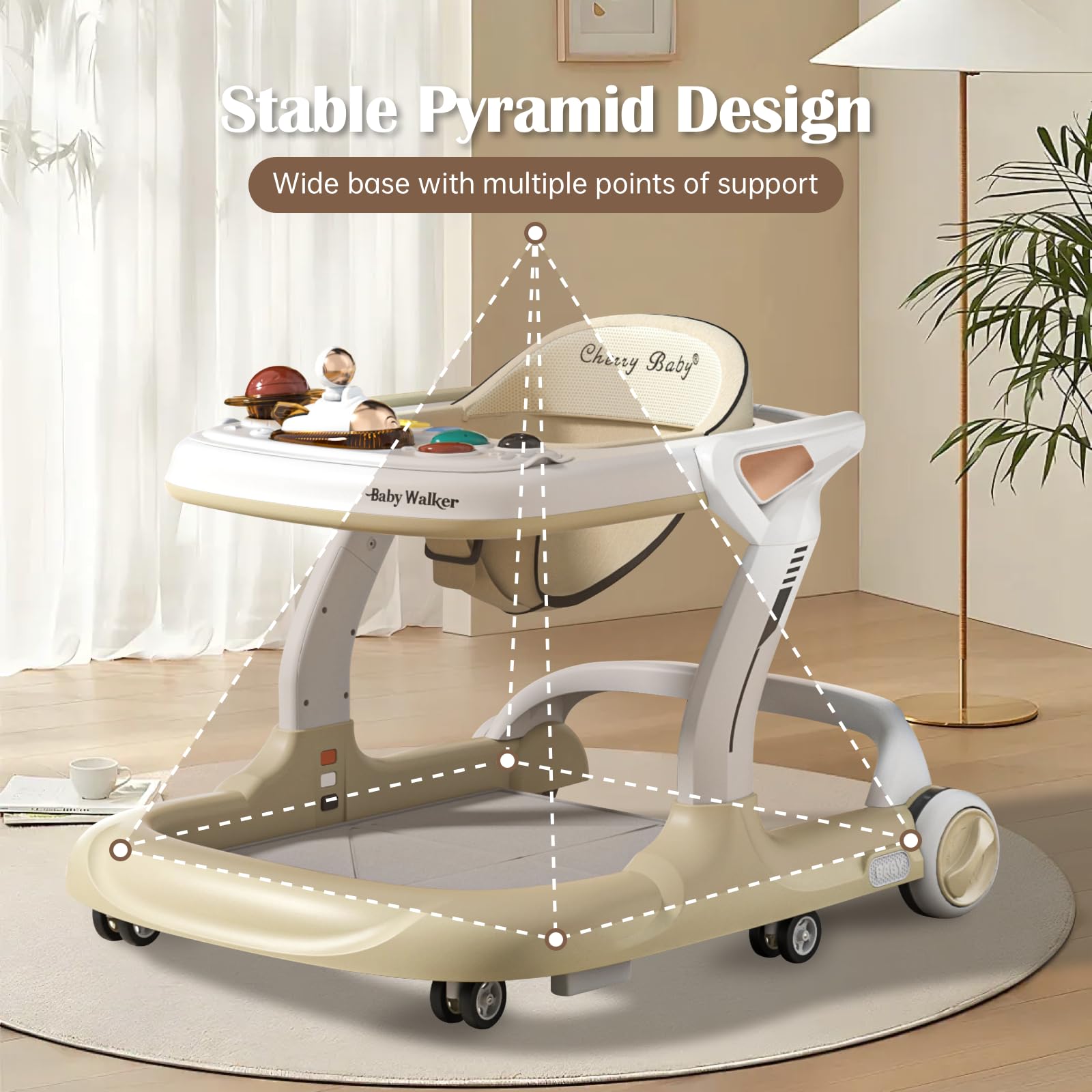 Aobalvn washable seat cushion with universal wheels makes cleanup quick for caregivers.