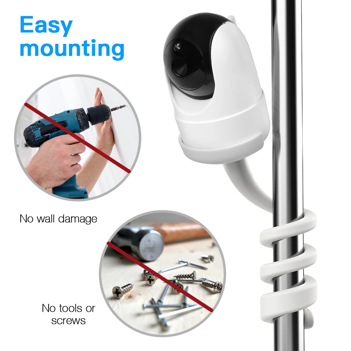 Aobelieve mount supports iFamily, Kidsneed, HUBOOK, and ANMEATE cameras.