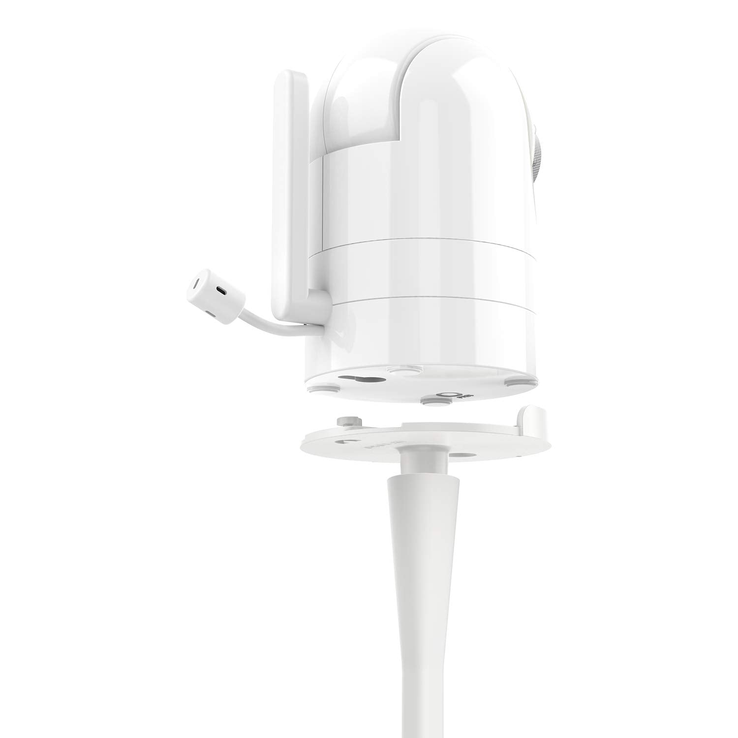 Aobelieve flexible mount dxr-8 pro angle shows adjustable arm for over crib positioning