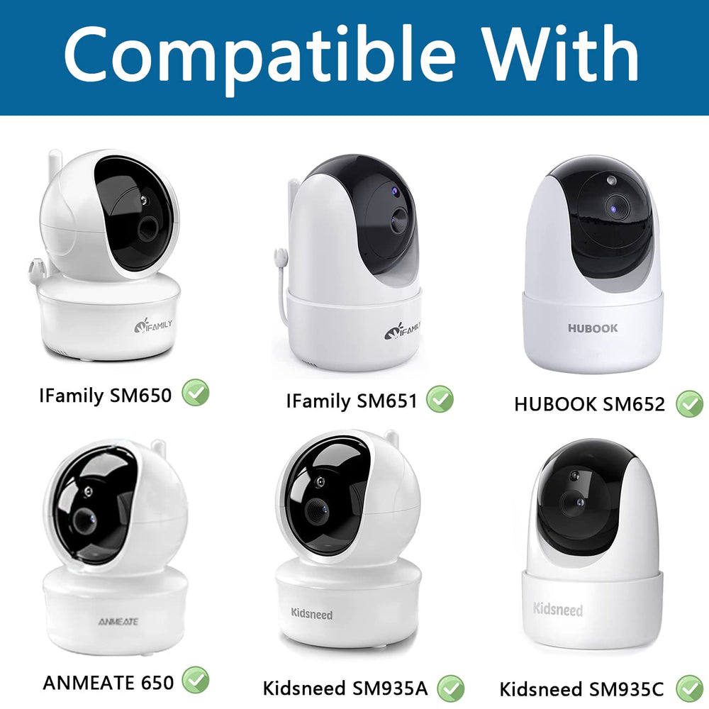 Aobelieve mount in-use demonstrates flexible angle adjustments for better monitoring.