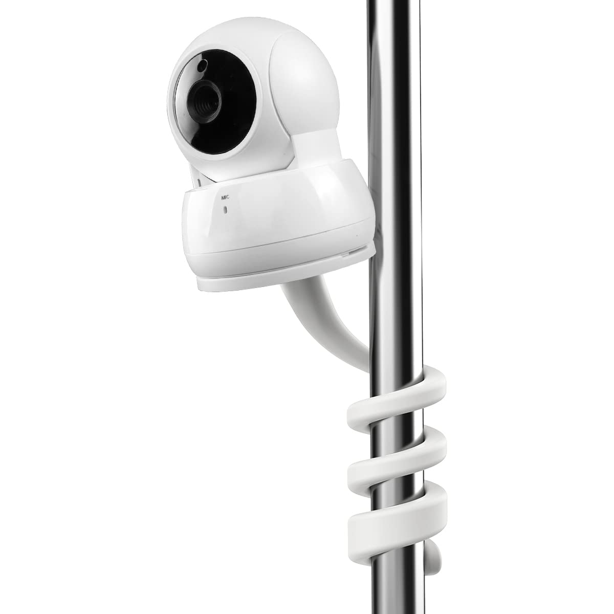Aobelieve twist mount bracket clip supports versatile placement near crib or shelf.