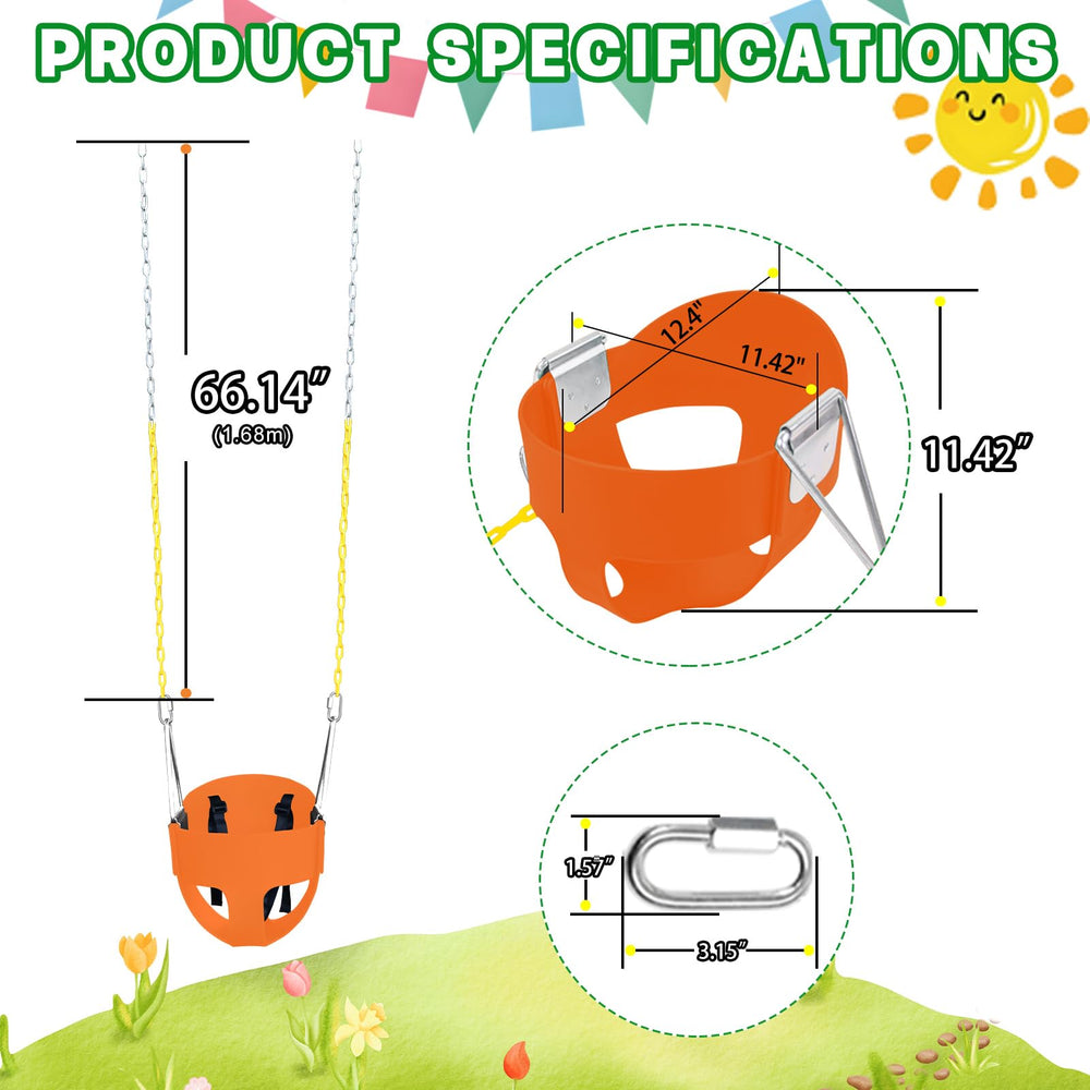 AOBOTE 3-point harness keeps little riders safely seated in the bucket