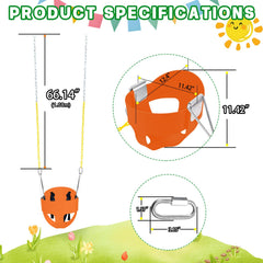 AOBOTE 3-point harness keeps little riders safely seated in the bucket