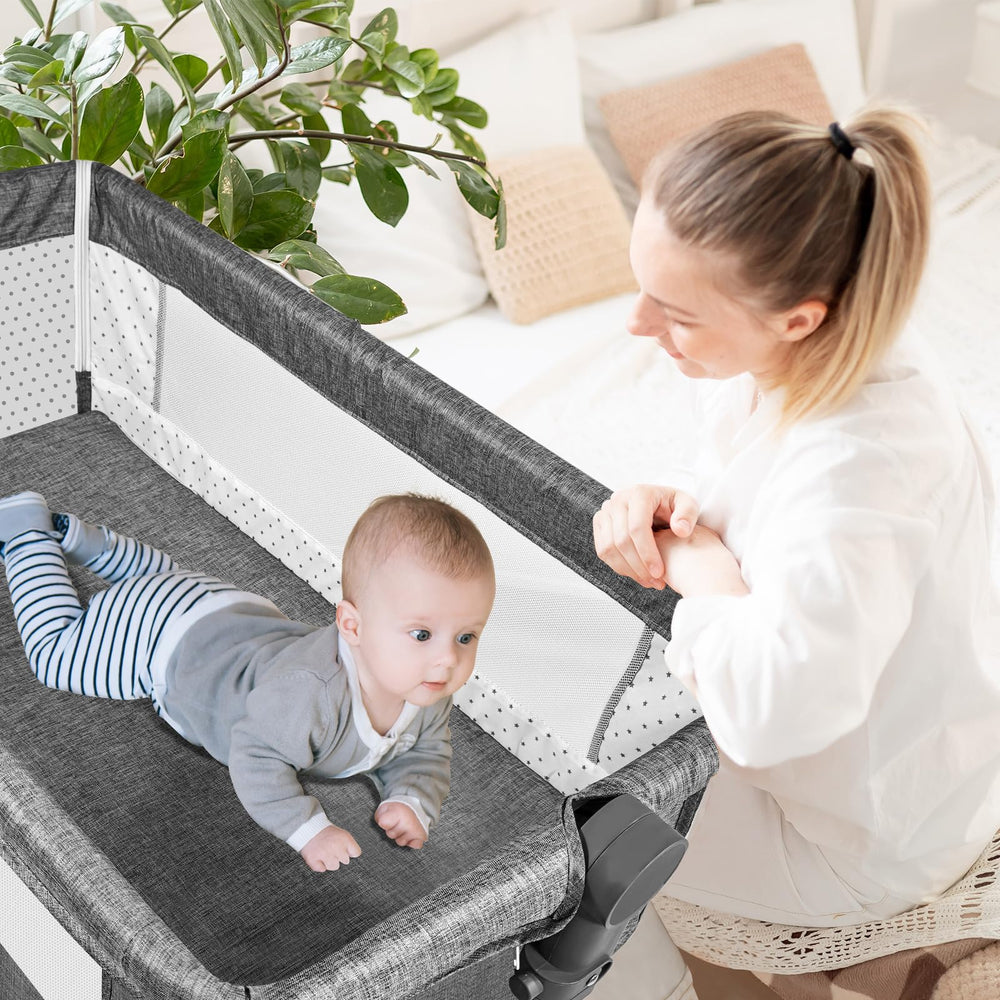 AOBOTE Enlarged storage basket for baby essentials within reach