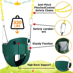 AOBOTE three-point safety belt secures baby during gentle swinging sessions.
