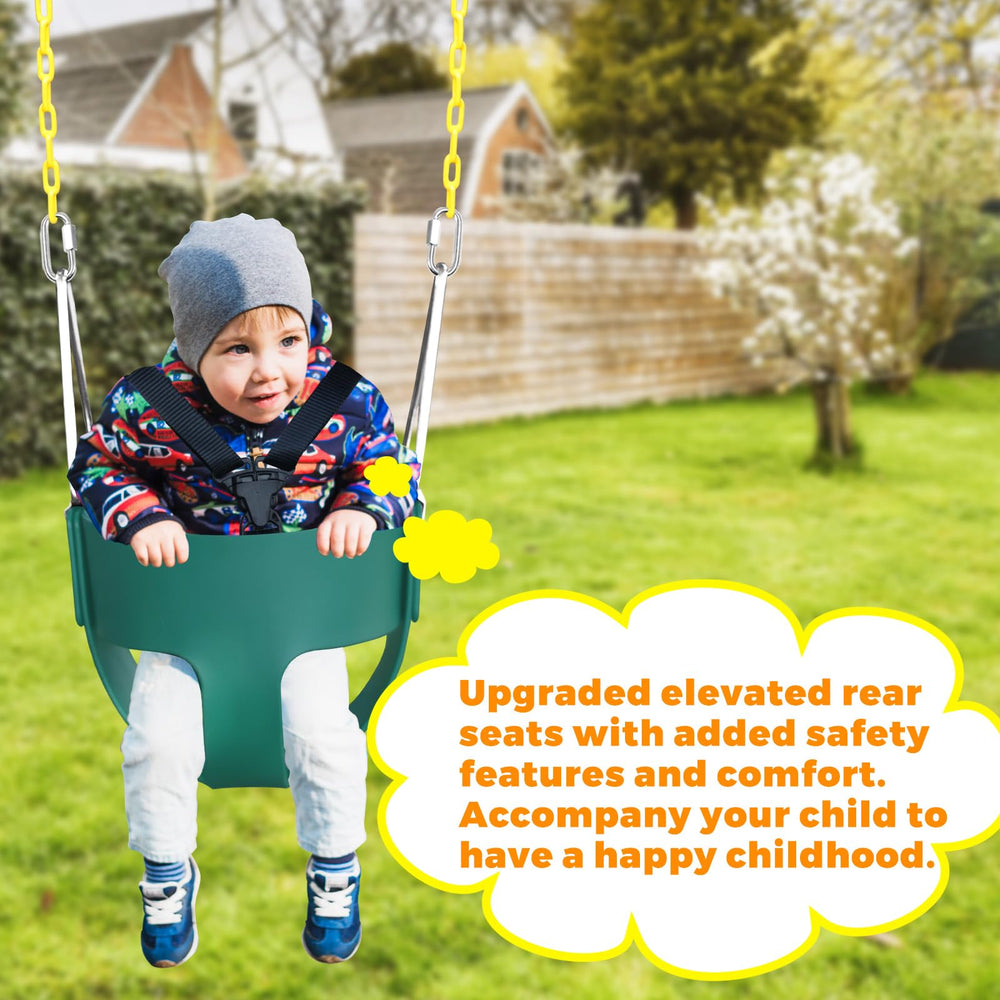 AOBOTE versatile installation options for swingsets, trees, terraces, or indoors.
