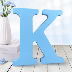 AOCEAN 6-inch blue wood letter ready for wall decor and creative displays