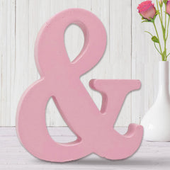 AOCEAN 8inch pink wood letter for decorative display and name spell-outs.