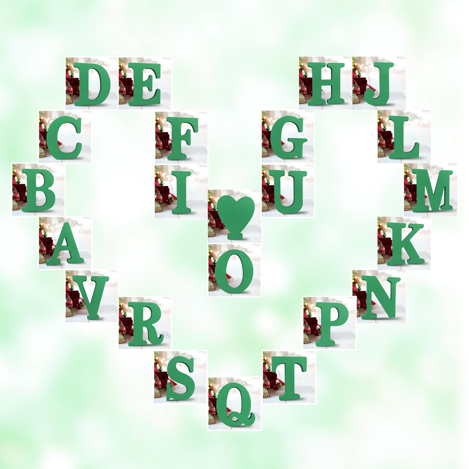 AOCEAN wooden letter creates wall, door, or notebook embellishments with charm.