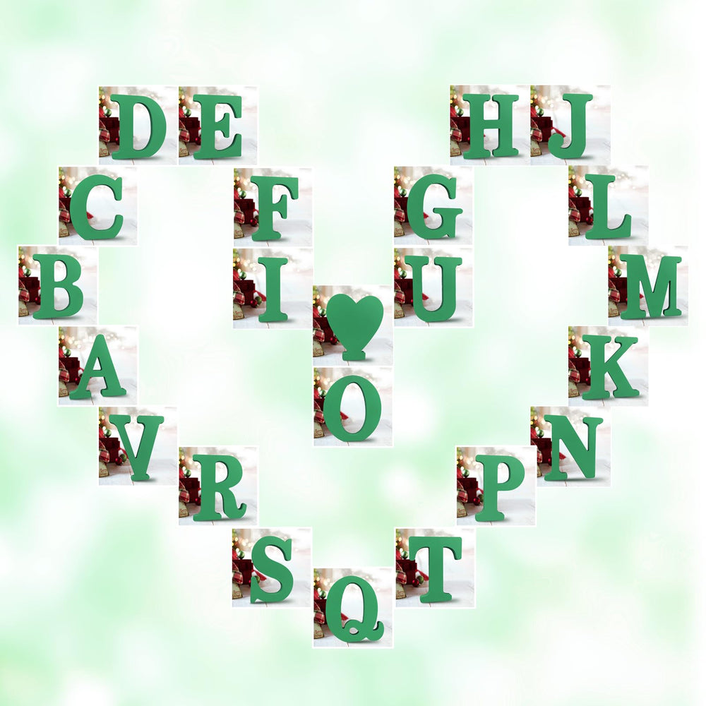 AOCEAN wood letter on festive display for parties and rustic decor.