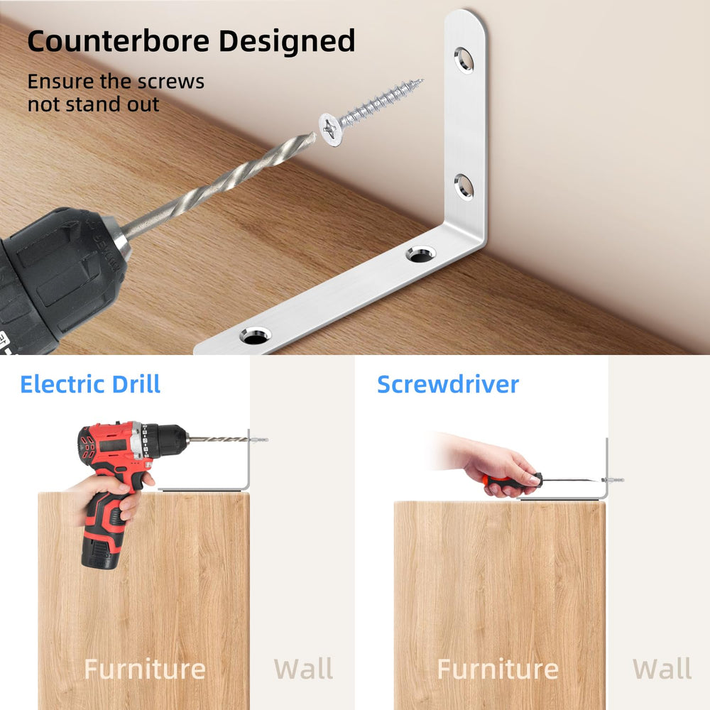 AODIOU dresser-anchors installation on clean walls enables discreet safety.