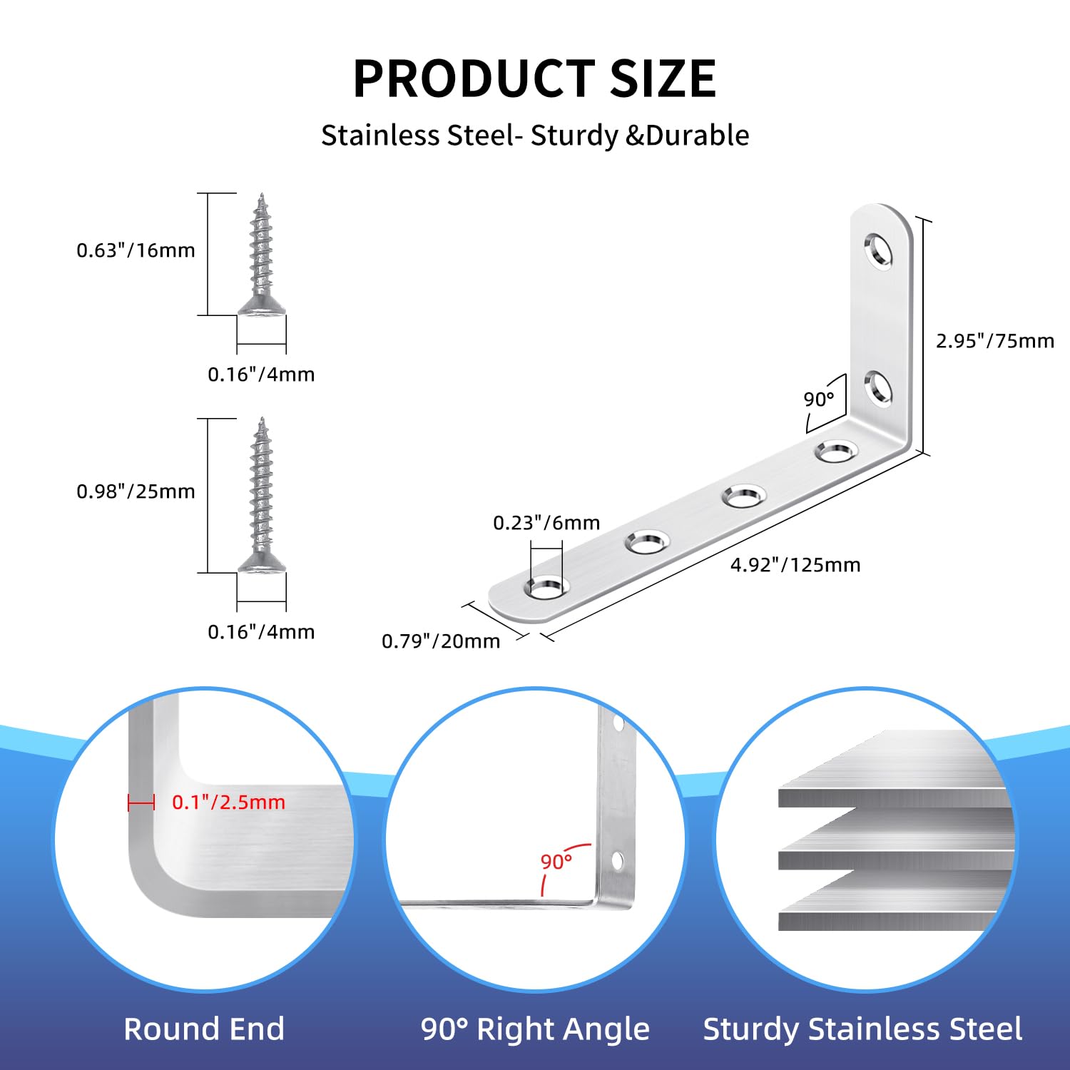AODIOU solid metal construction ensures durable anti-tip support.