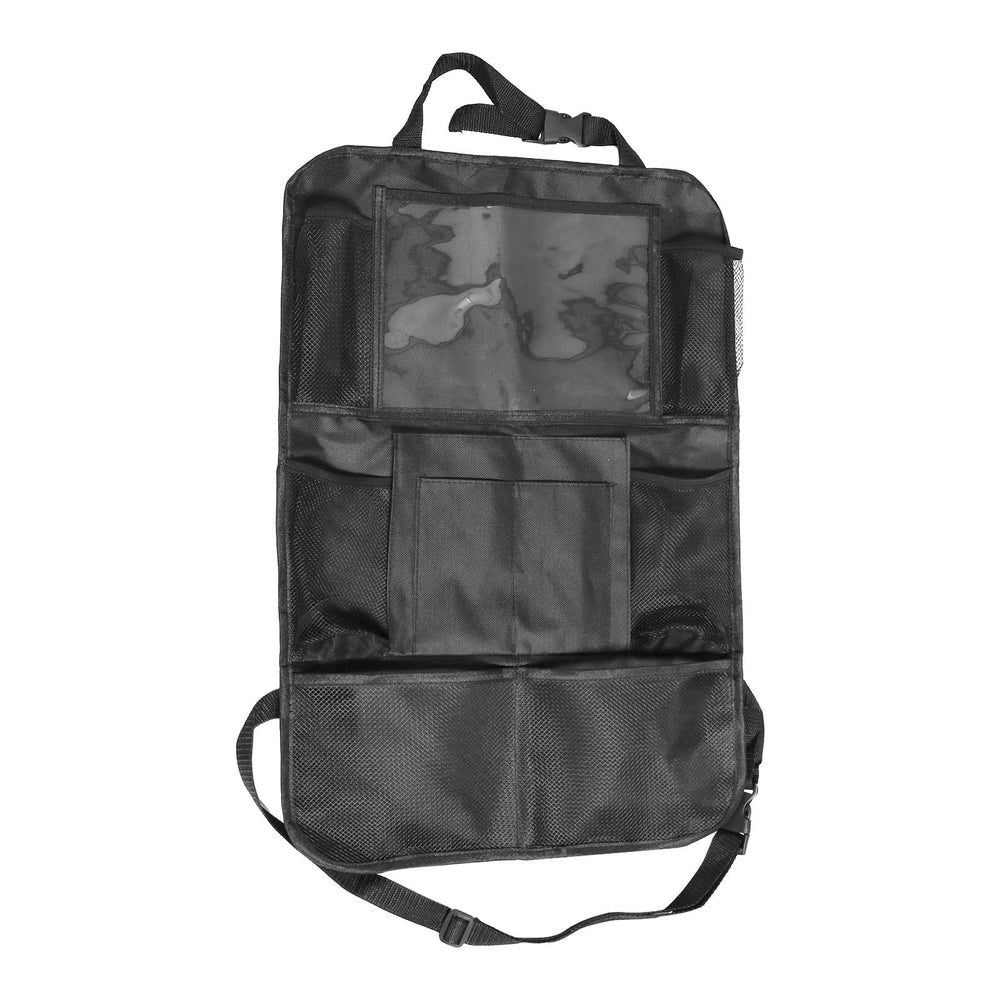 Aoeeki back-seat organizer has adjustable straps to secure fit in any vehicle.