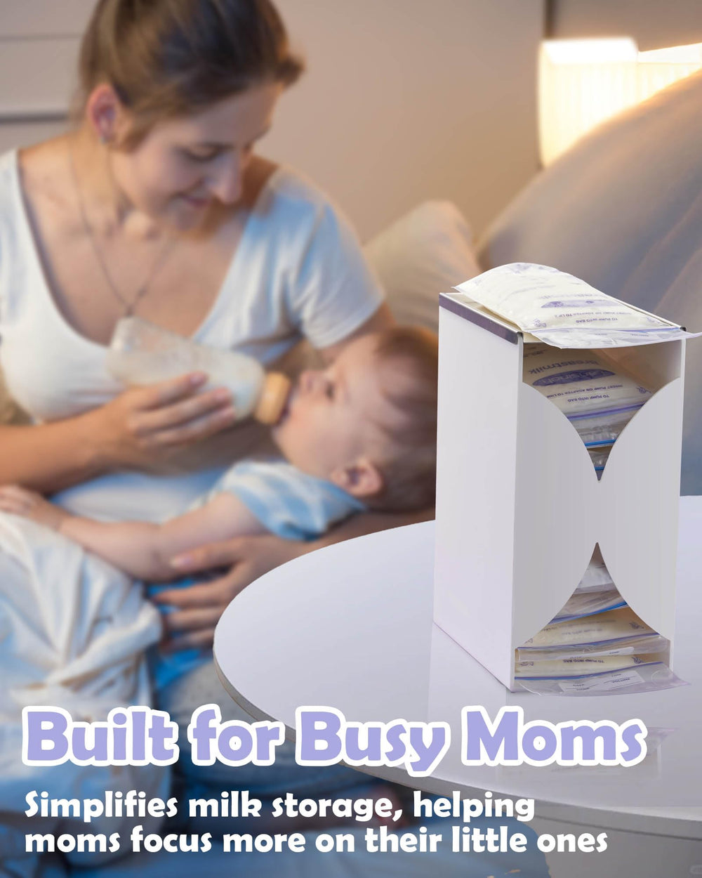 AoeJarry No-tools assembly makes setup simple for new moms.