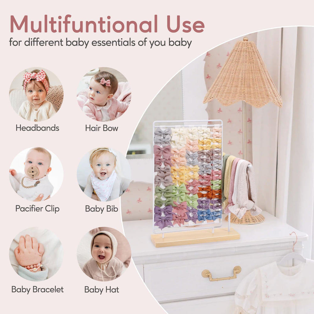 AOFLLU headband holder vertical rack installs quickly for clutter-free mornings.
