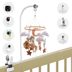 AoHkers baby crib mobile arm with 68cm gooseneck for versatile mobile placement and soothing angles.