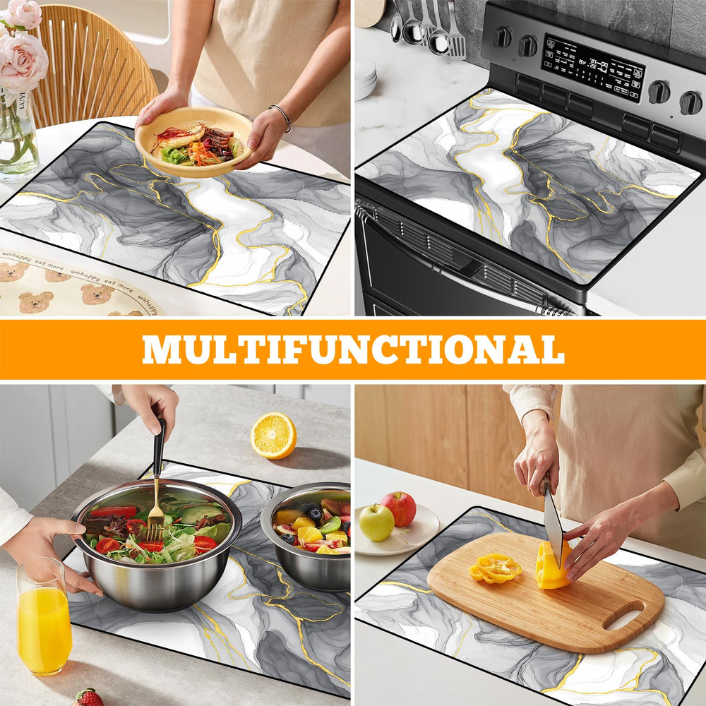 AOHMPT easy-clean waterproof surface wipes clean and stores flat when not in use.