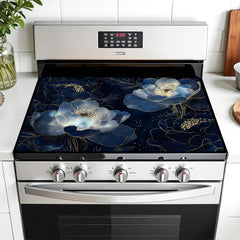 AOHMPT stove top cover geometric pattern protects glass stoves with stylish heat protection.