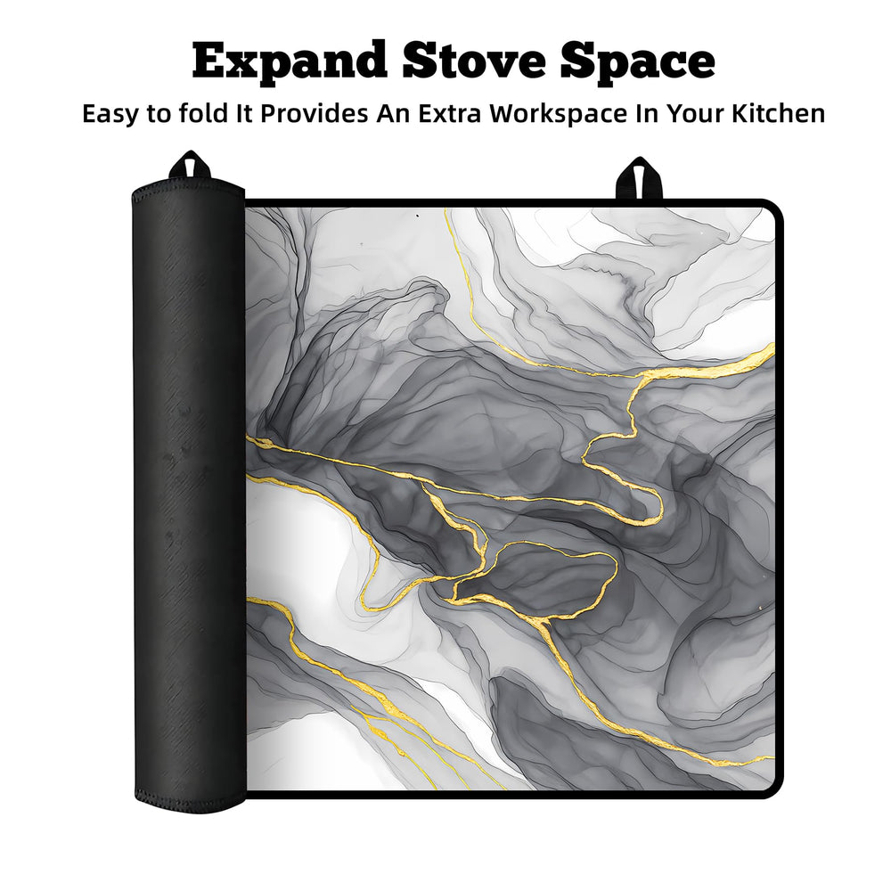 AOHMPT non-slip drying mat doubles as a rack for dishes and kitchen tools.