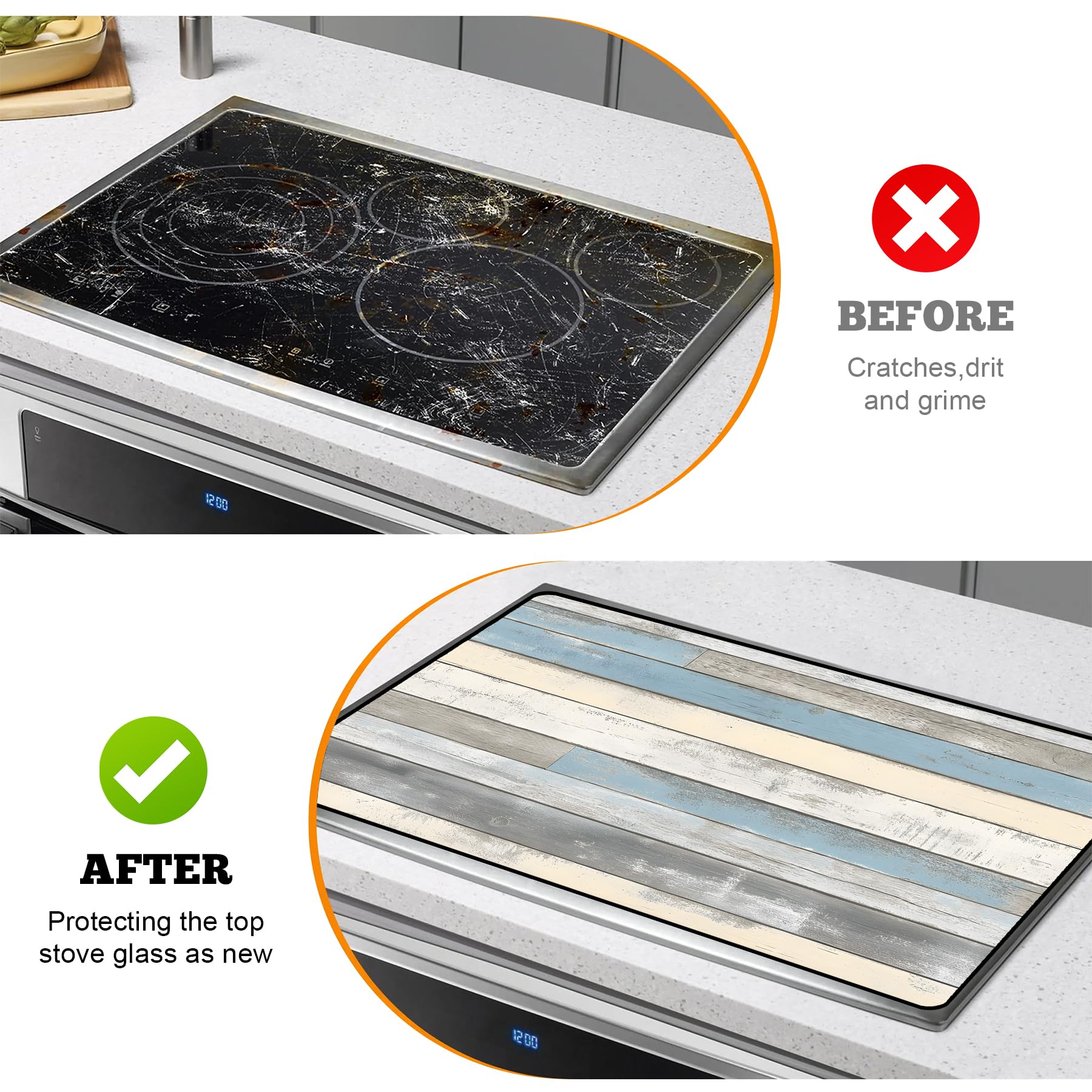AOHMPT stove cover doubles as a drying mat for dishes and utensils.