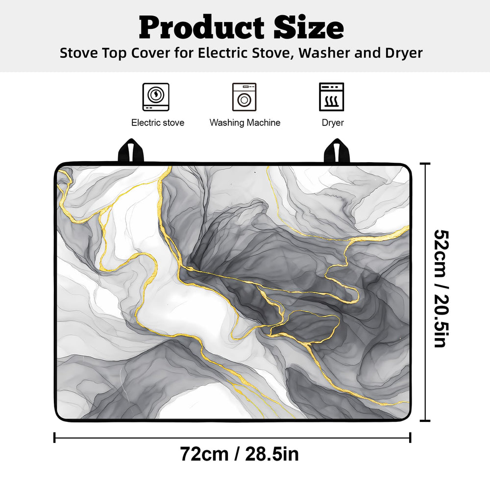 AOHMPT stove top cover geometric pattern adds style while guarding against spills and heat damage.