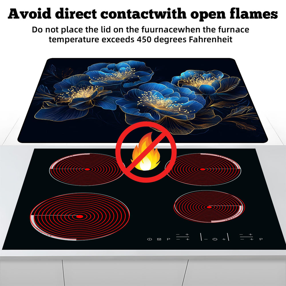 Minimalist-pattern AOHMPT stove top cover keeps counters clean and stylish.
