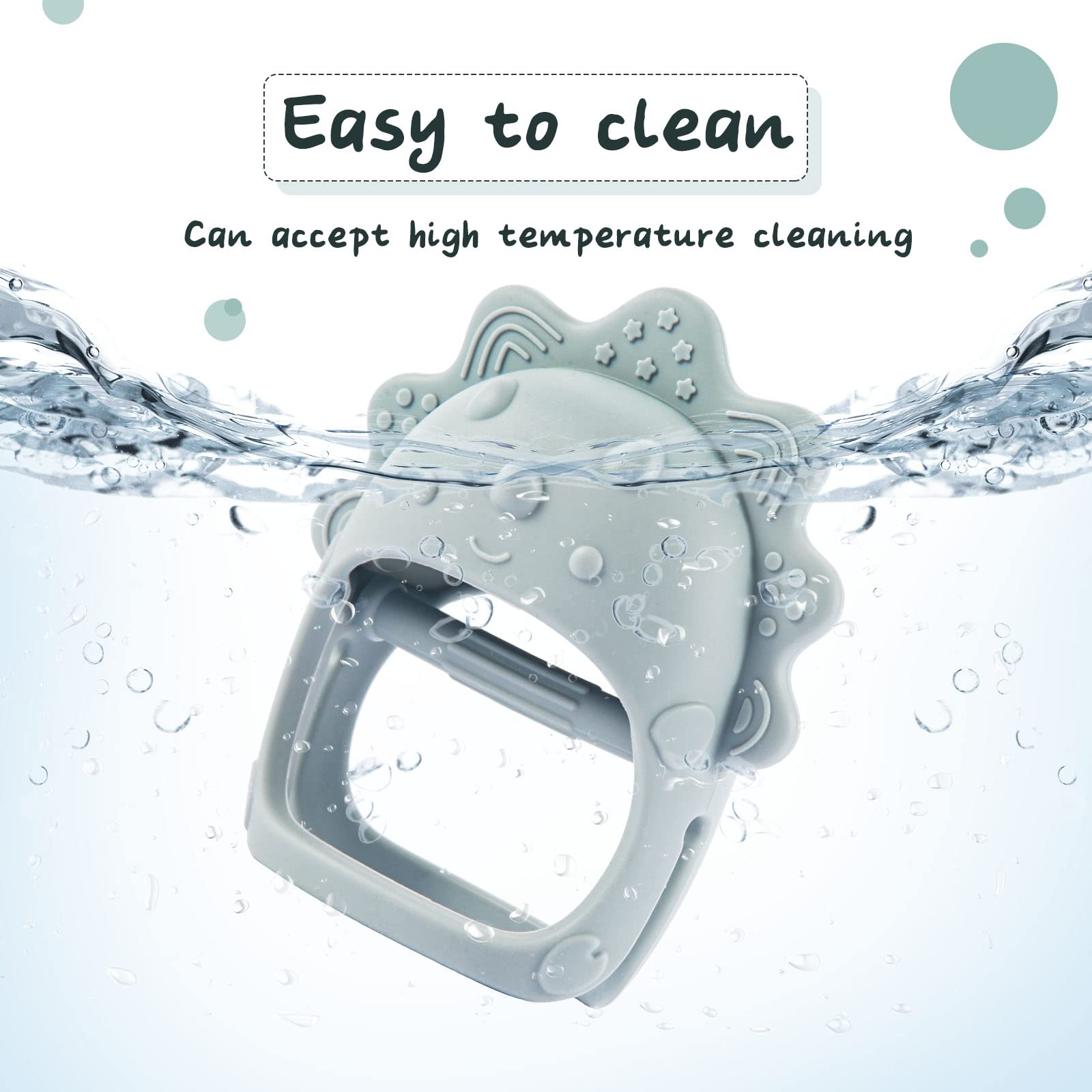 AoiSouk teether made from food-grade silicone for safe chewing