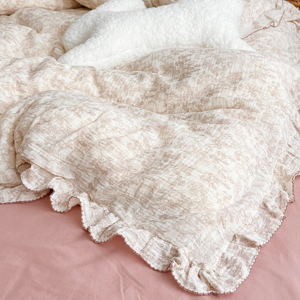 AOJIM 2-layer gauze close-up highlights soft, skin-friendly fabric.