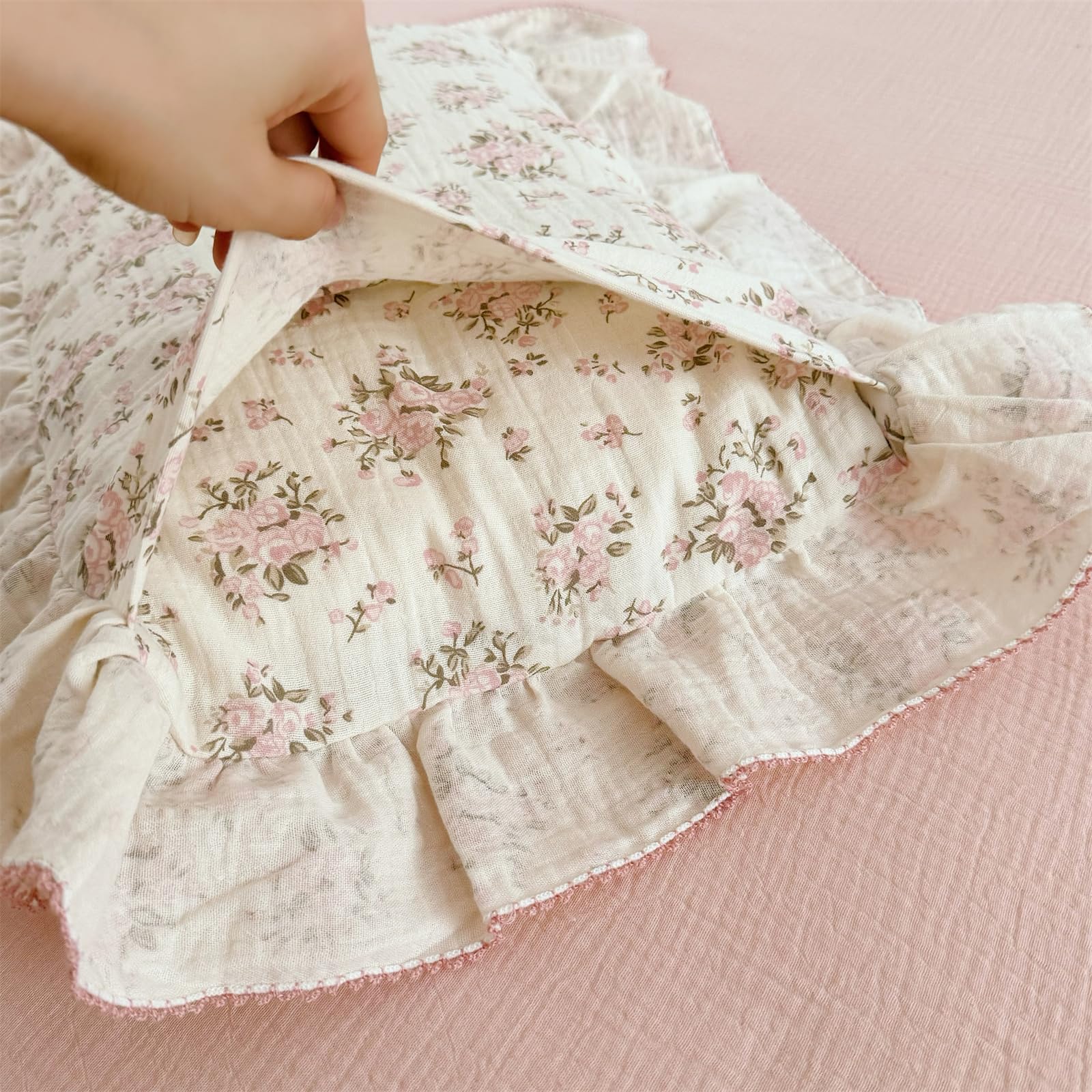 AOJIM Four layer muslin pillowcase emphasizes durability and gentle touch