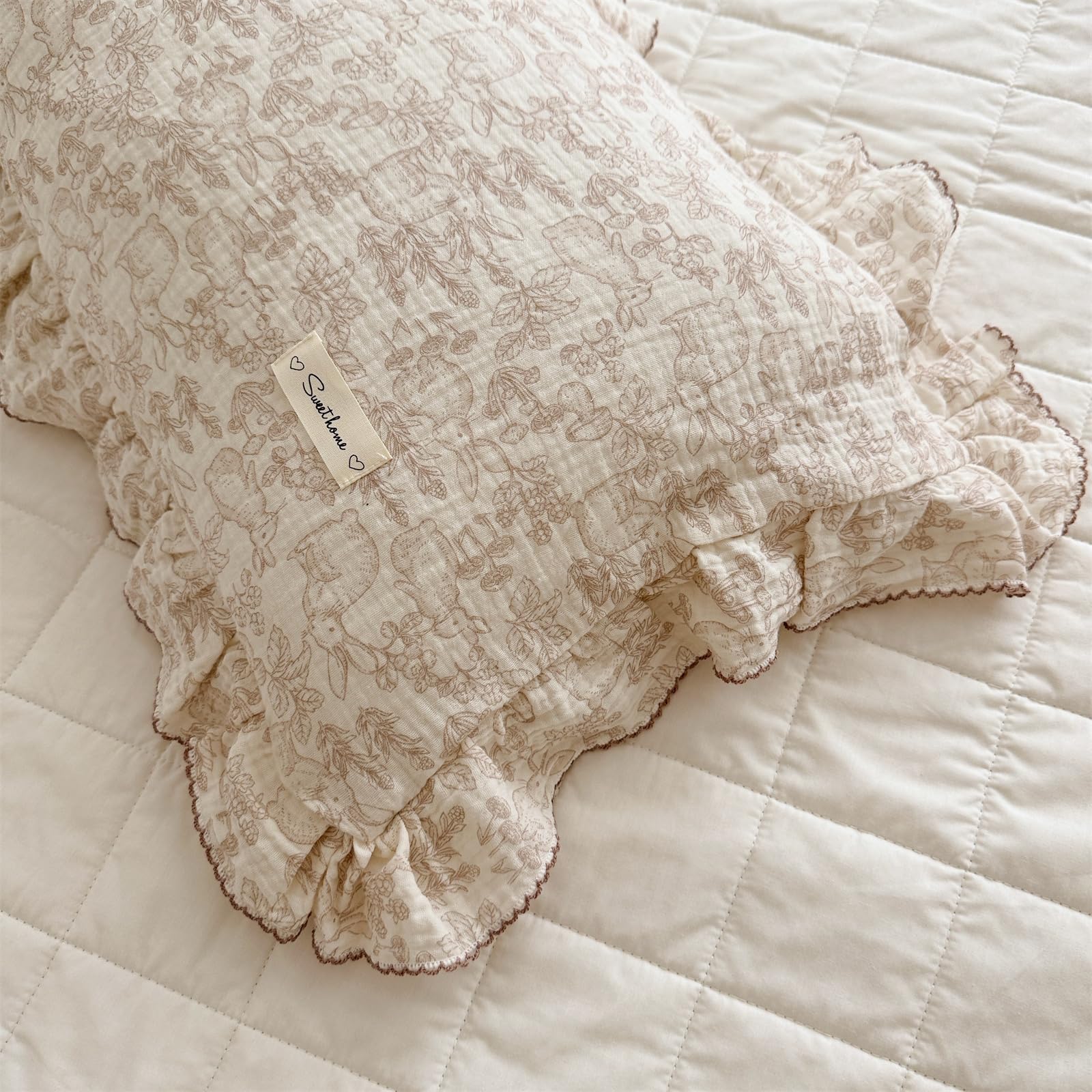 AOJIM pillowcase shown on crib or stroller for travel use