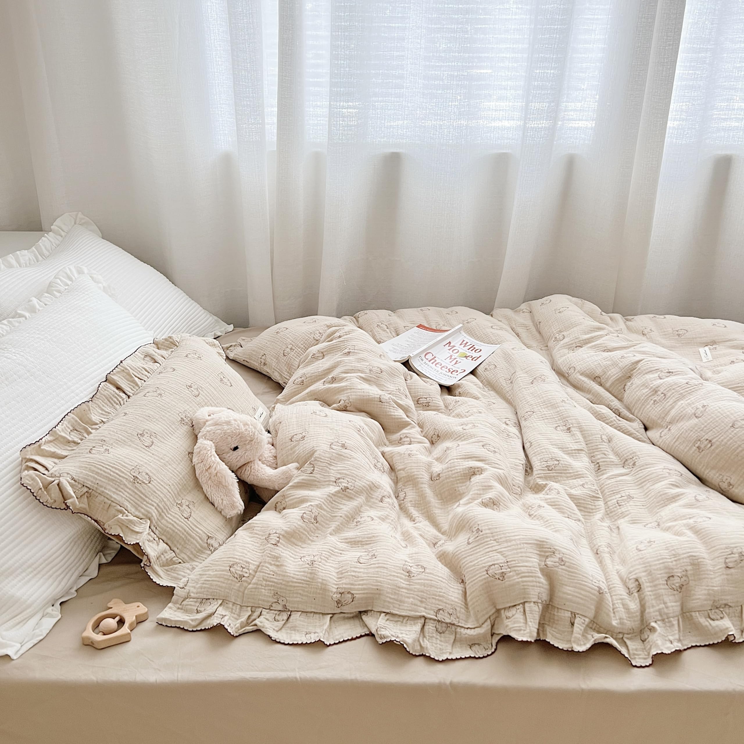 AOJIM Duvet Cover fits stroller or travel use for on-the-go comfort.